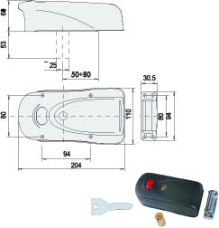 ELETTROSERRATURA APP.LEGNO         1A631-00-0 CISA
