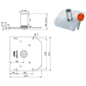 CILINDRO POMPA mm 60 d 30             J175/A4 MOIA