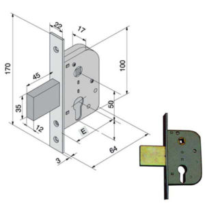 SERRATURA INF.FERRO              069.30.00.0 WELKA