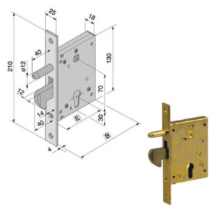 SERRATURA INF.FERRO              057.50.00.0 WELKA