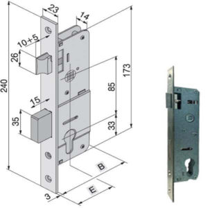 SERRATURA INF.ALL               101.20.10.0E WELKA