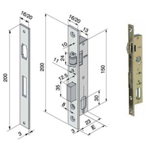 SERRATURA INF.ALL F16            110.15.01.0 WELKA