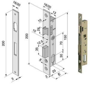 SERRATURA INF.ALL F16            111.15.01.0 WELKA
