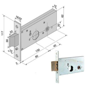SERRATURA INF.ALL F16            123.60.01.0 WELKA