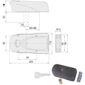 ELETTROSERRATURA APP.FERRO         1A721-00-0 CISA