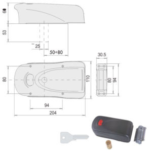 ELETTROSERRATURA APP.LEGNO         1A611-00-0 CISA