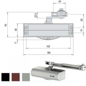CHIUDIPORTA AERODINAMICO ALL    C1416-03-0-97 CISA