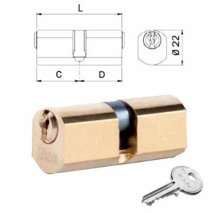 CILINDRO SFACCETTATO 54-27-27       840027277 ISEO