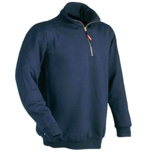 FELPA ZIP CORTA BLU XL                 VERENA ISSA