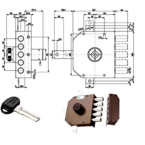 SERRATURA SIC.QUINTUPL.DX POMPA      30641 MOTTURA