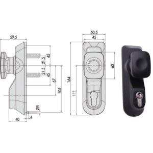 COMANDO ESTERNO MANIGLIONI         07078-69-0 CISA