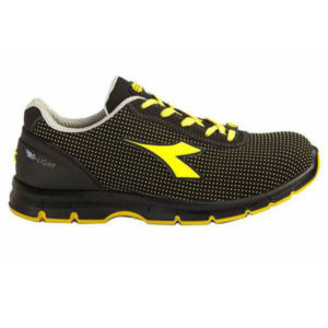 SCARPE RUN ATOM NERO/GIALLO BASSE 44    S3 DIADORA