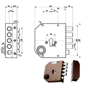 SERRATURA SIC.SEMPLICE DX            38610 MOTTURA