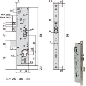 ELETTROSERRATURA INF.MONT. ALL     19225-25-0 CISA
