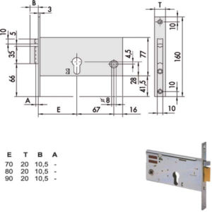 ELETTROSERRATURA INF.FASCE ALL     14351-90-0 CISA