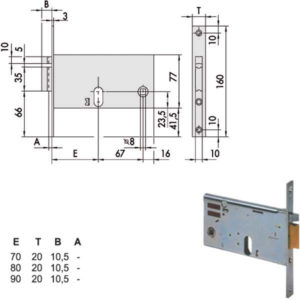 ELETTROSERRATURA INF.FASCE ALL     14451-90-0 CISA