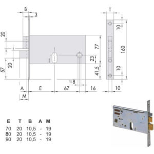 ELETTROSERRATURA INF.FASCE ALL     14461-70-0 CISA