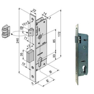 SERRATURA INF.ALL               101.20.01.0  WELKA