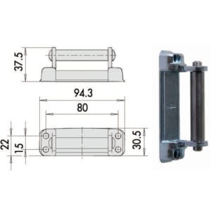 CONTROPIASTRA ELETTROSERRATURE     07021-00-0 CISA