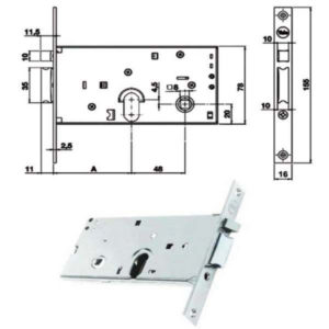 ELETTROSERRATURA INF.FASCE ALL    Y85000-58-0 YALE