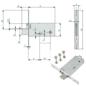 ELETTROSERRATURA INF.FASCE ALL DM     F6991-90 FEB