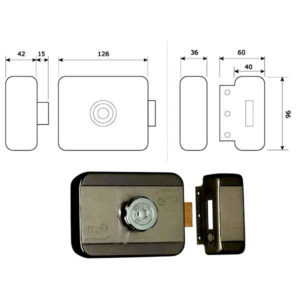 ELETTROSERRATURA MOTORIZZATA FERRO        MVM DIAX