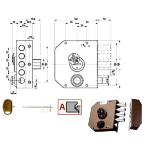 SERRATURA SIC.SEMPLICE SX DM         20510 MOTTURA