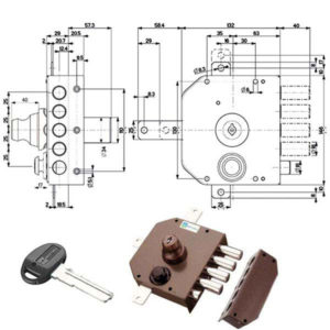 SERRATURA SIC.QUINTUPL.DX POMPA      30652 MOTTURA