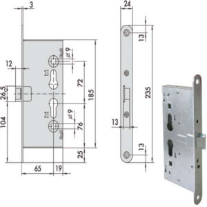 ELETTROSERRATURA INF.TAGLIAFUOCO   13160-65-1 CISA