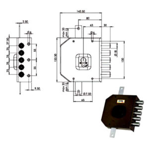 SERRATURA SIC.TRIPLICE DX CIL.           G453 MOIA