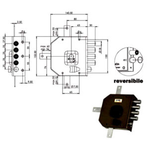 SERRATURA SIC.QUINTUPL.DX CIL.           G456 MOIA