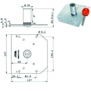 CILINDRO POMPA mm 70 d 30             J168/G4 MOIA