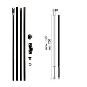ASTE SERRATURE TRIPLICE             Pz 2 100T MOIA