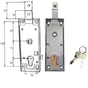 SERRATURA BASCULE CIL.YALE C/Q           110 FASEM