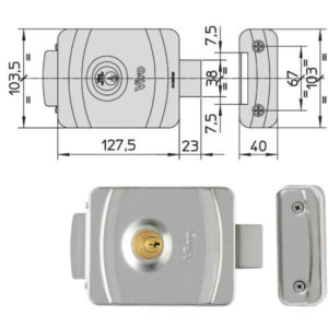 ELETTROSERRATURA APP.FERRO V9083         9083 VIRO