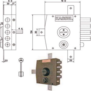 SERRATURA SIC.QUINTUPLICE DX DM        1551 KASSEL