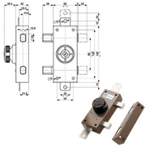 SERRATURA FERROGLIETTO TRIPLICE      34330 MOTTURA