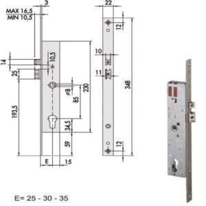 ELETTROSERRATURA INF.MONT. ALL     16205-25-0 CISA