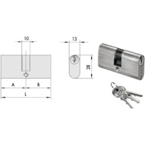 CILINDRO INF.OVL.70,0-30,0-40,0   N08210-12-0 CISA