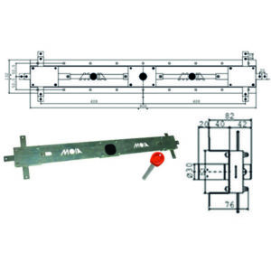 SERRATURA BASCULE SPRANGA CILINDRO       J126 MOIA
