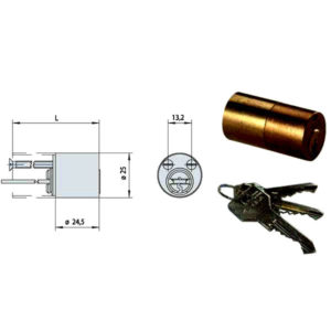 Cilindro da Applicare. Tondo 55 0G200-55-0 CISA